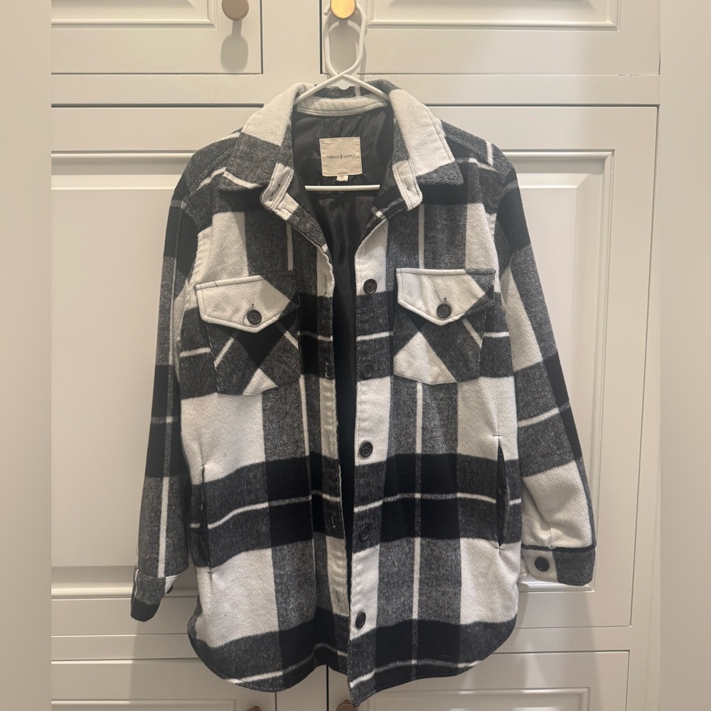 Thread & Supply Black and Cream Jacket